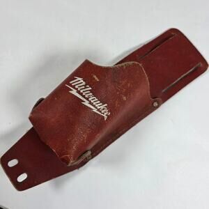 Milwaukee Leather Red 49-17-0200 Work Belt Tool Drill Holder Holster